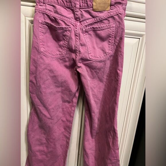 Children Zara Girls Corduroy Wide Leg Capri Pants Pink Pastel Wint Sz 9 - Picture 9 of 9